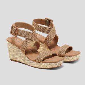 Vivaia Square-Toe Slingback Wedge Sandals (Lyla) - Size 40 US 9.5 - NWOT